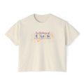 Cream Comfort Colors graphic tee featuring The Multitudes of Elsie design from Ali Hazelwood's Love Theoretically, official licensed bookish apparel by Thtgrlreads.