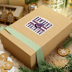 A Rawbond Training Sticker from the Wolves of Ruin collection by thtgrlreads featuring bold text and wolf graphic, displayed on a festive gift box surrounded by holiday decor.