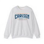 Gray Carlsen Research Lab crewneck sweatshirt with Stanford University graphic and blue orange lettering from Thtgrlreads Ali Hazelwood Crewnecks collection
