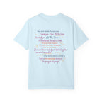 Light blue Comfort Colors graphic tee featuring a colorful Jack Smith Turner quote from Ali Hazelwood's Love Theoretically, by Thtgrlreads in the Tees collection