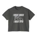 Thtgrlreads Hockey Romance collection vintage wash comfort colors cropped t-shirt featuring bold white graphic text and a hand-drawn hotel key design.