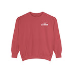 Thtgrlreads oversized crewneck sweatshirt in vintage-washed Comfort Colors fabric featuring a small "Slow Burn" white script print, perfect for Book Bestie and Crewnecks collections.