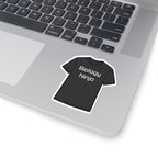 Black kiss cut vinyl sticker showing a Biology Ninja T-shirt design on a laptop, from Thtgrlreads and inspired by Ali Hazelwood’s The Love Hypothesis