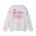 Zodiac Academy collection oversized crewneck sweatshirt by thtgrlreads featuring vintage wash comfort colors fabric with a pink graphic print inspired by Geraldine’s Bagels.