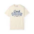Vintage-wash Comfort Colors graphic tee from thtgrlreads featuring a “Coach Orion” varsity-style print, part of the Zodiac Academy collection unisex tees with premium soft fabric.