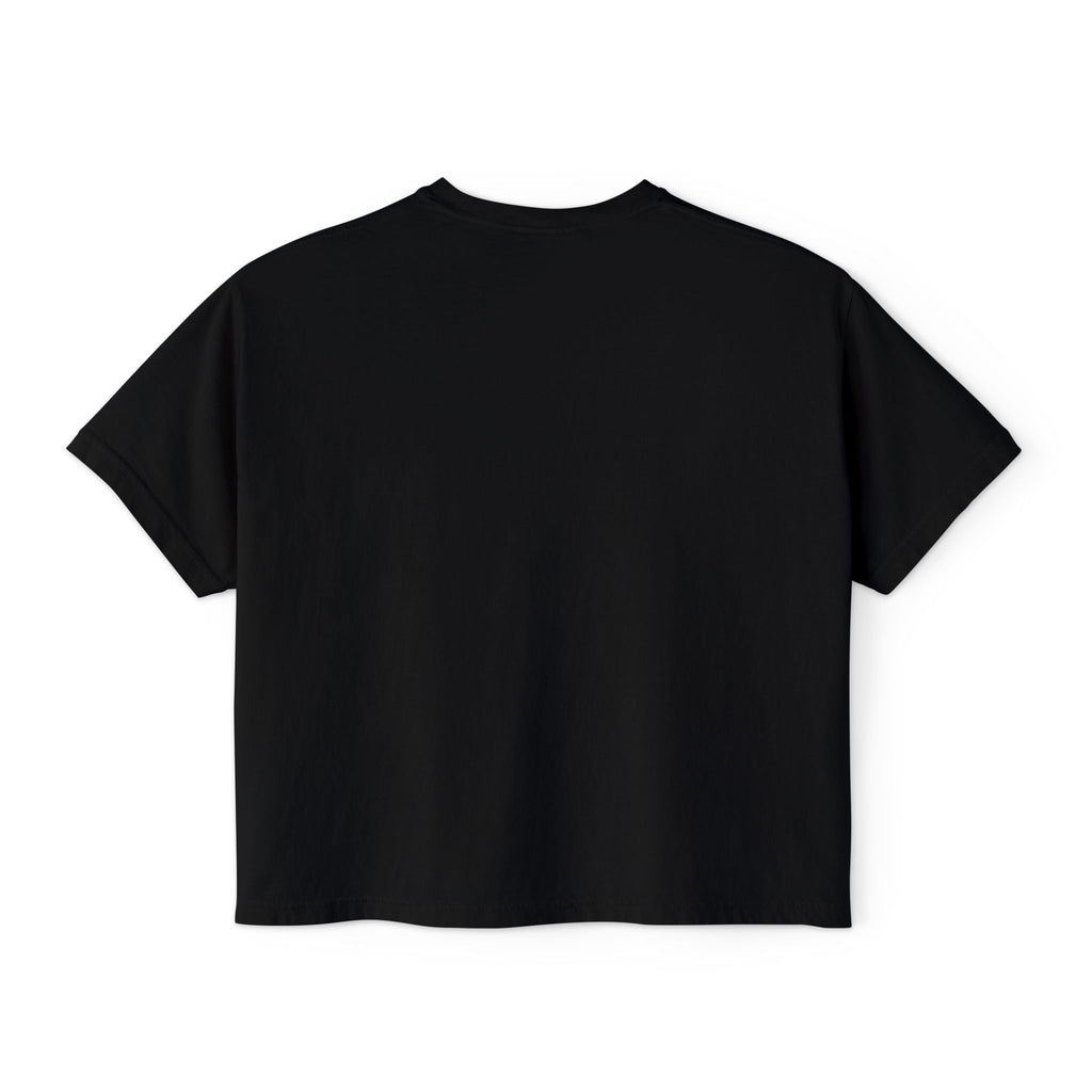 Black vintage-wash Comfort Colors crop top from thtgrlreads Wolves of Ruin collection, offering a relaxed unisex fit and premium softness by Printify.