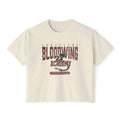 Bloodwing Academy crop top from thtgrlreads features a vintage wash Comfort Colors fabric with a distressed dragon graphic and bold Bloodwing Academy text, part of the Tees collection.