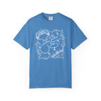 thtgrlreads officially licensed comfort colors graphic tee from the Wolves of Ruin collection featuring a white vintage-style illustration and handwritten script design, offered by Printify.