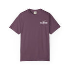 Thtgrlreads comfort colors graphic tee in vintage purple featuring a small "Club Slow Burn" white print on the chest, part of the Book Bestie and Tees collections.