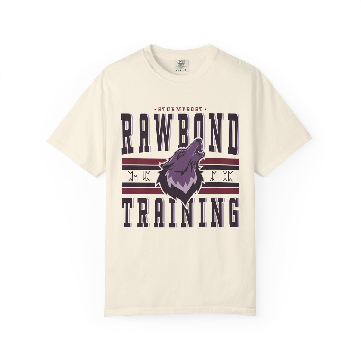Vintage-washed Comfort Colors graphic tee from thtgrlreads, featuring Wolves of Ruin inspired bold text and a stylized howling wolf design with a relaxed unisex fit.