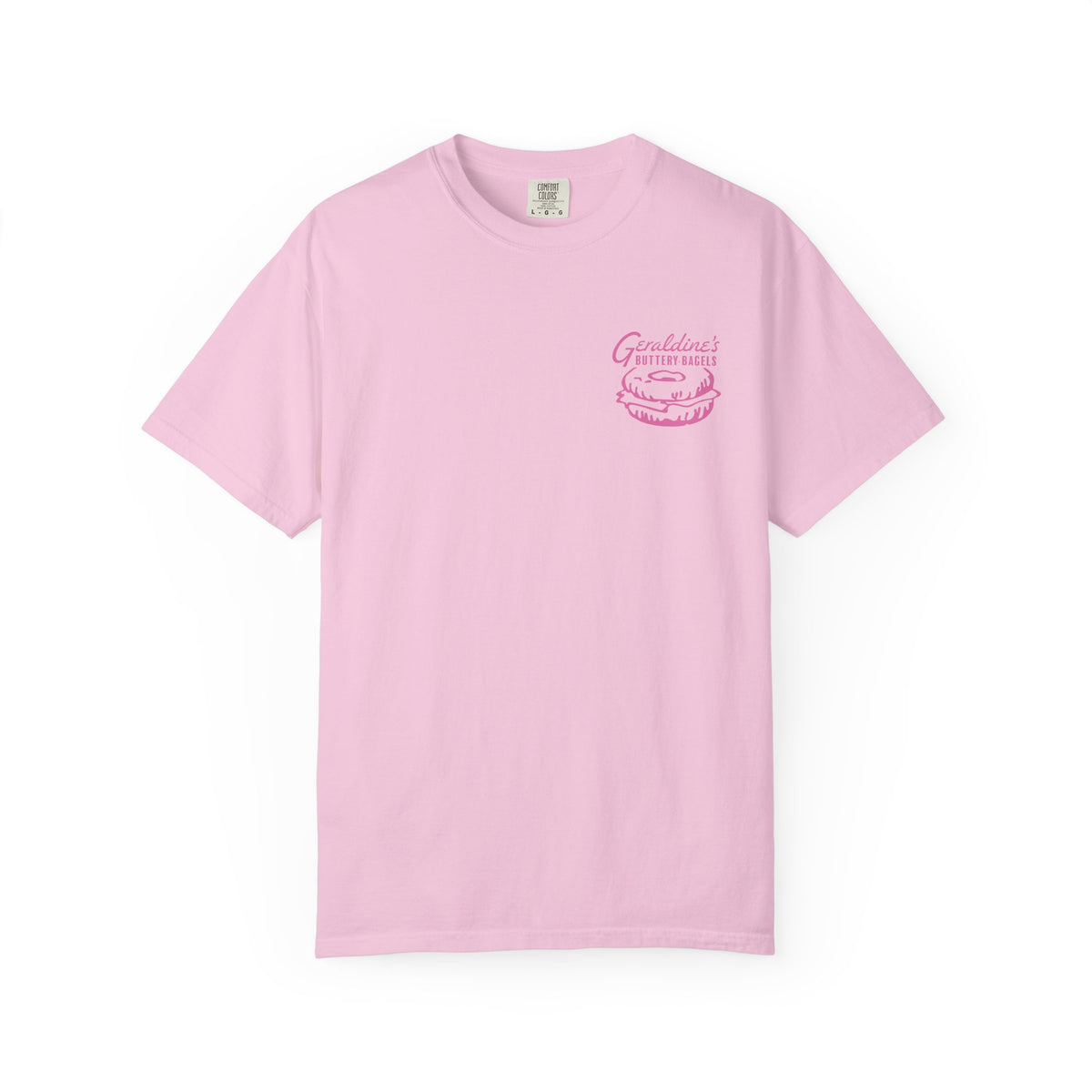 Zodiac Academy-themed unisex Comfort Colors graphic tee by thtgrlreads in soft pink with vintage wash, featuring a small vintage puff print design on the chest.