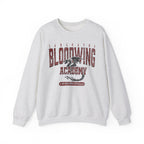 A vintage washed oversized crewneck sweatshirt from thtgrlreads featuring Bloodwing Academy graphic with a dragon illustration, part of Back to School and Crewnecks collections.