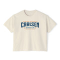 Cream Carlsen Research Lab cropped tee with Stanford University computational biology graphic from Thtgrlreads Ali Hazelwood Tees collection