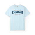 Light blue Carlsen Research Lab graphic tee with Stanford University and computational biology lettering, a Love Hypothesis merch design by Thtgrlreads
