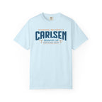 Light blue Carlsen Research Lab graphic tee with Stanford University and computational biology lettering, a Love Hypothesis merch design by Thtgrlreads